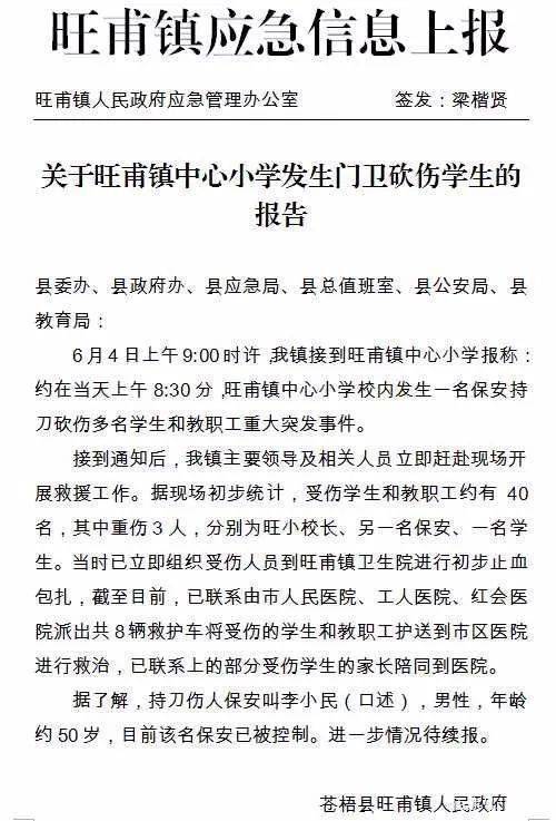 深圳西乡突发砍人事件最新进展通报